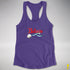 Believe Gay Male Pride Flag Jingle Bell Racerback Tank - Purple